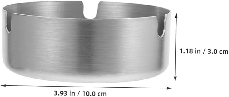 مطفأة سجائر من الفولاذ المقاوم للصدأ مقاومة للرياح للاستخدام الداخلي والخارجي بتصميم حديث - Image 2